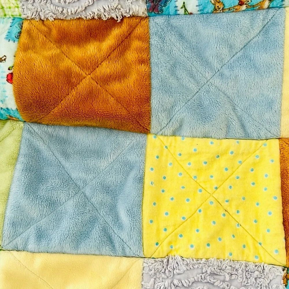 Handmade Child’s Rag Quilt / So So Cute / Unisex - Picture 10 of 16